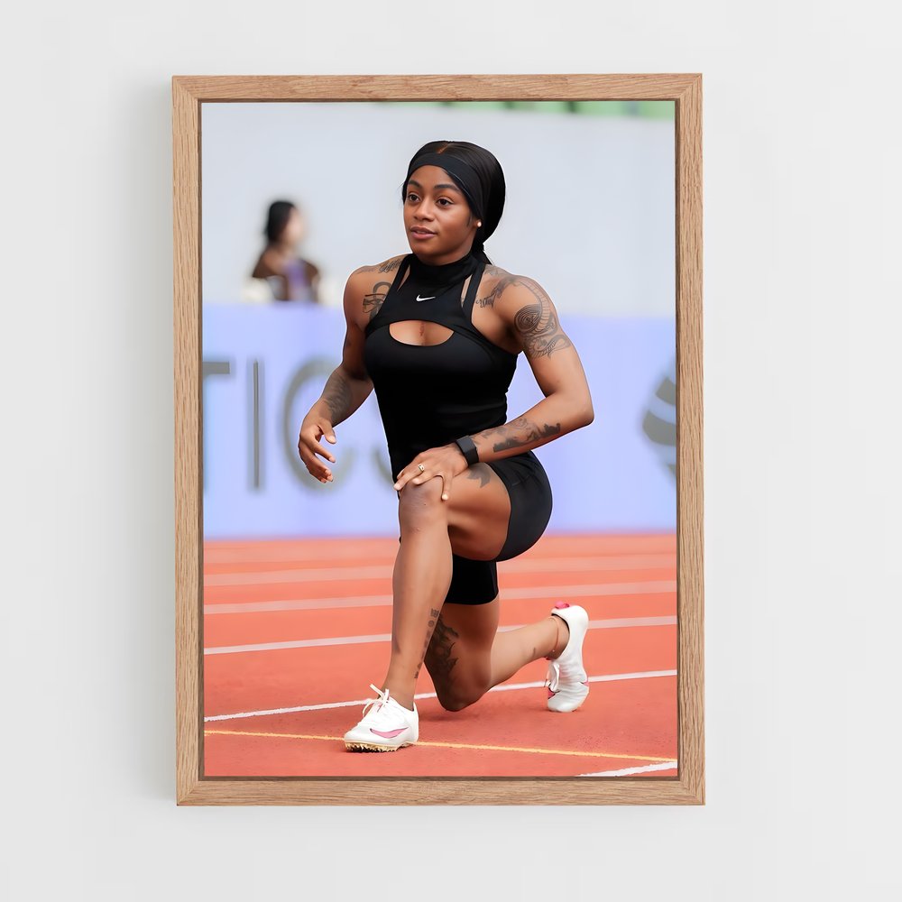 Poster Sha'carri Richardson Incarnée – affiche Athlétisme (vue 4)